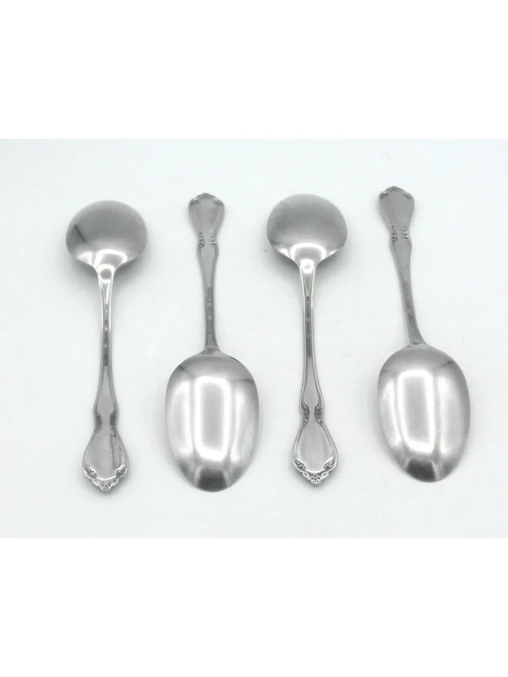 Chateau Stainless (glossy) Oneida 8-1/2 Inch Casserole Spoons Set of 4: OHSCHAT